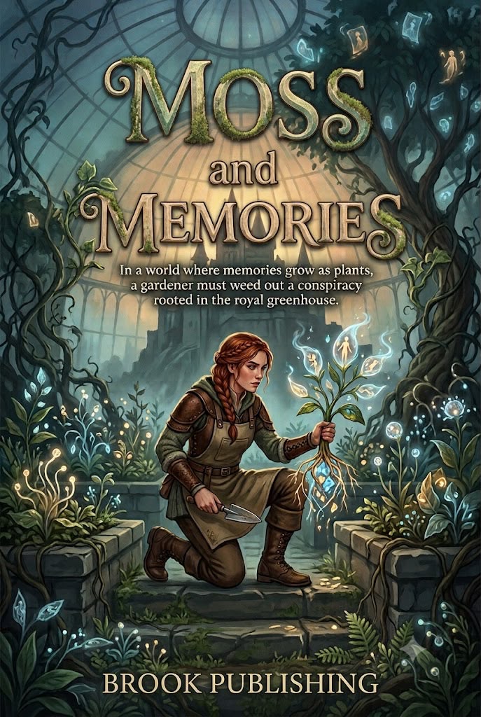 Cover of Moss and Memories, a finished Brook book